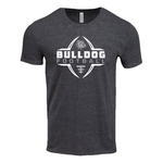 Black Tri-Blend Football Tee