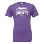 Purple Tri-Blend Cross Country Tee