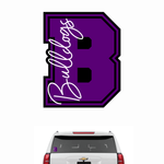 4.5" Bulldogs Car Decal - Rose Promos