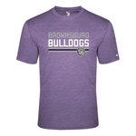 Brownsburg Bulldogs Purple TriBlend Tee