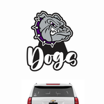 4" Dogs Script Car Decal - Rose Promos