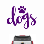 5" Dogs Car Decal - Rose Promos
