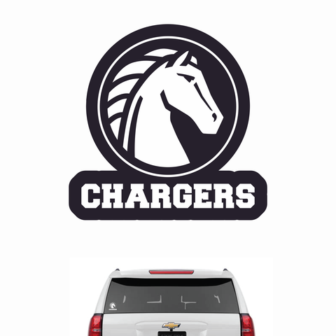 5" Kingsway Chargers Car Decal - Rose Promos