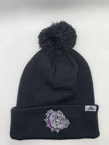 Black Bulldogs Pom Beanie