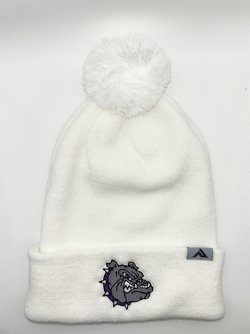 White Bulldogs Pom Beanie