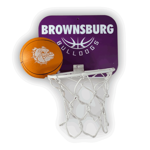 Bulldog Mini Basketball Hoop w/Ball - Rose Promos