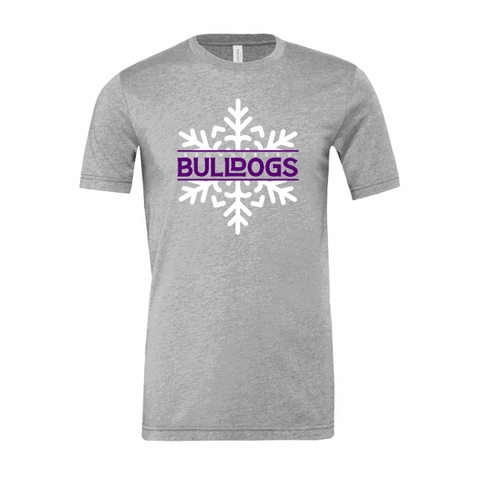 Brownsburg Bulldog Snowflake Heather T-Shirt - Rose Promos