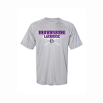 Brownsburg Lacrosse Wicking Tee - Rose Promos