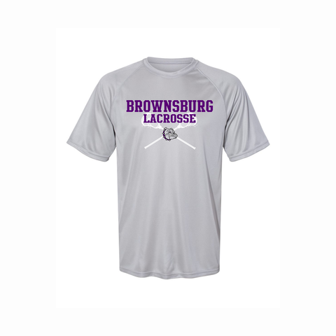 Brownsburg Lacrosse Wicking Tee - Rose Promos