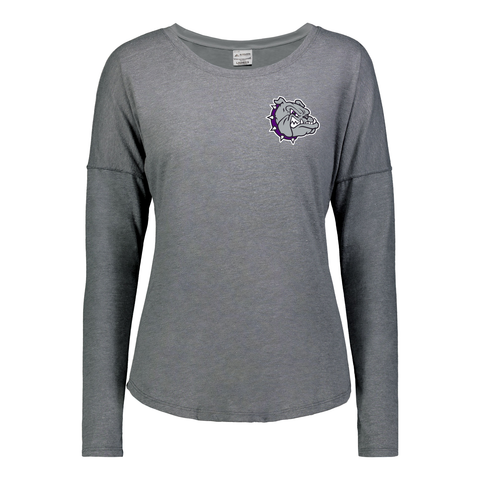 Brownsburg Long Sleeve Tee-Grey Heather - Rose Promos