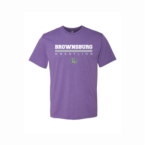 Brownsburg Tri-Blend Wrestling Tee - Rose Promos