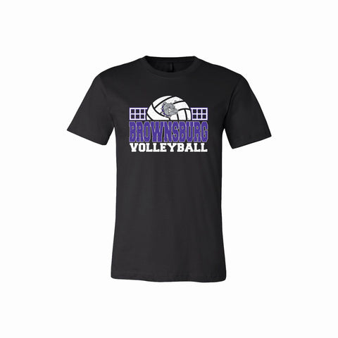 Brownsburg Volleyball Poly Tee - Rose Promos
