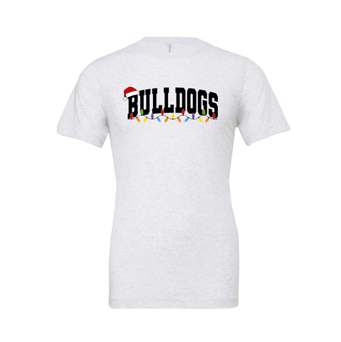 Bulldogs Christmas Lights Soft Tee