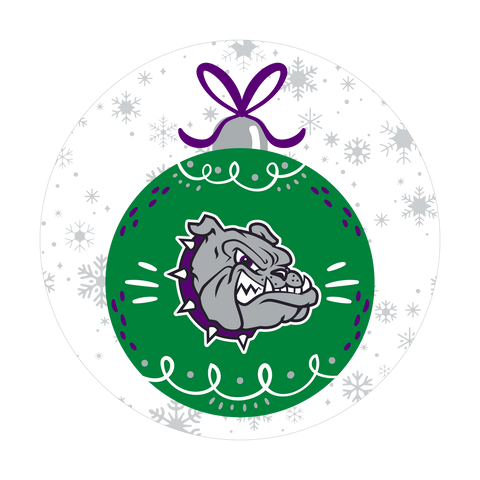 Bulldog Head Holiday Magnet - Rose Promos