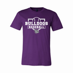 Bulldogs Baseball T-Shirt - Purple - Rose Promos
