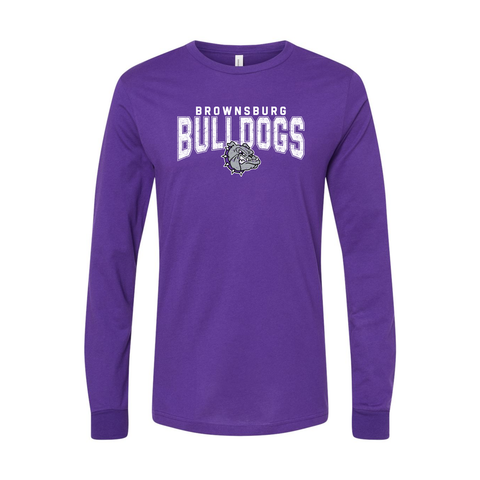 Bulldogs Purple Long Sleeve Tee - Rose Promos