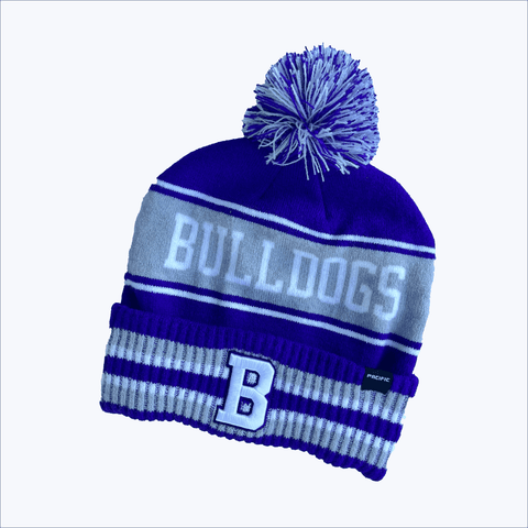 Custom Bulldog Beanie w/Embroidered "B" - Rose Promos