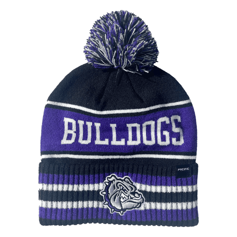 Bulldogs Beanie w/ Embroidered Bulldog - Rose Promos