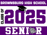 Senior 2025 Yard Sign