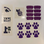 Bulldogs Temporary Tattoos Set