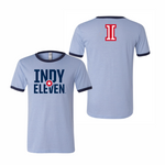 Indy Eleven Tee, Lg Logo Front, 11 on Back - Rose Promos