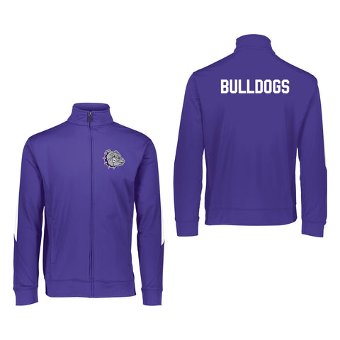 Bulldog Youth Medalist Jacket Purple/White - Rose Promos