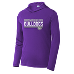 Brownsburg Bulldogs Youth Hooded Performance Long Sleeve