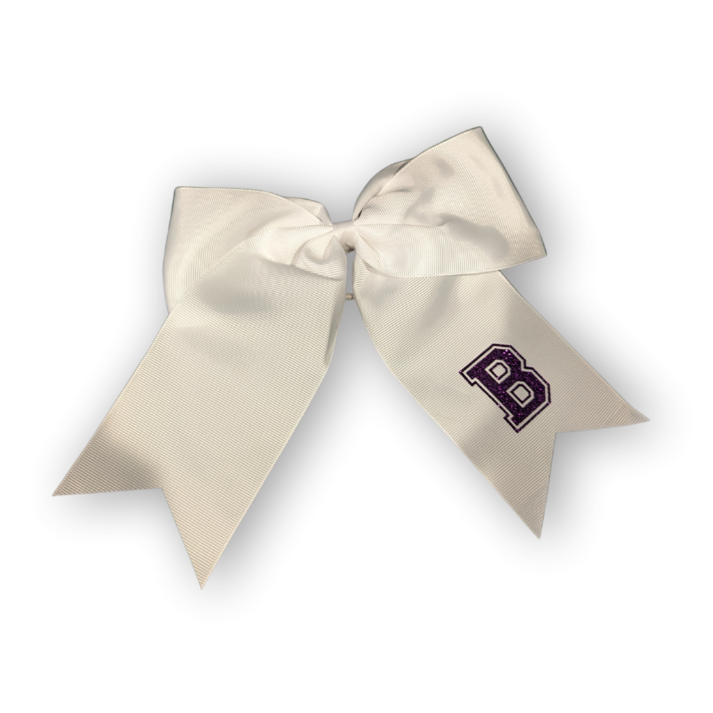 Cheer Bows White Winnie the Pooh with bumble bee center Hair Bow